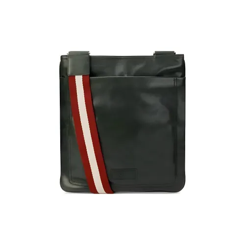 BALLY Сумка через плечо из натуральной кожи мужская зеленая