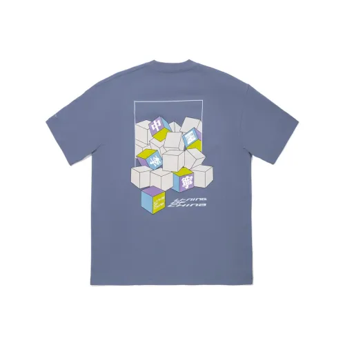 LINING T Рубашка Унисекс Серый Индиго