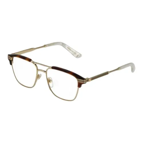 GUCCI Металл Пластик Авиатор Оправы для очков Мужской Черепаховый