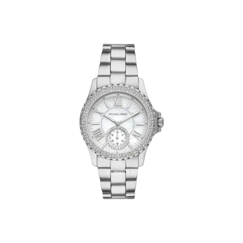 MICHAEL KORS Mount Everest Наручные часы Кварцевый механизм Нержавеющая сталь Ремешок 40 мм Белый циферблат Женские часы