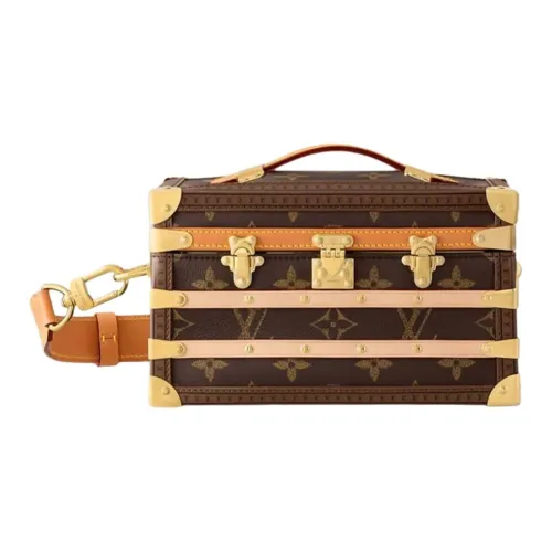 LOUIS VUITTON Корова кожа коробка для хранения унисекс коричневый