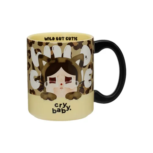 POP MART CRYBABY Кукла CRYBABY Леопард Коллекция Котенков Кружка Trend Основанные Продукты