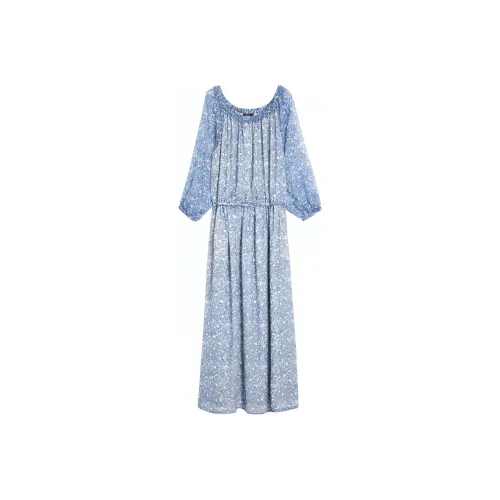 WEEKEND MaxMara Васильковый синий Женские Длинные Платья с рукавами