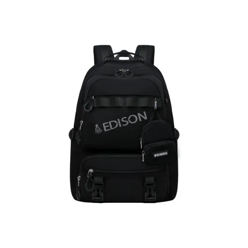 EDISON Полиэстер Рюкзак Унисекс Черный Экрю Аква Синий