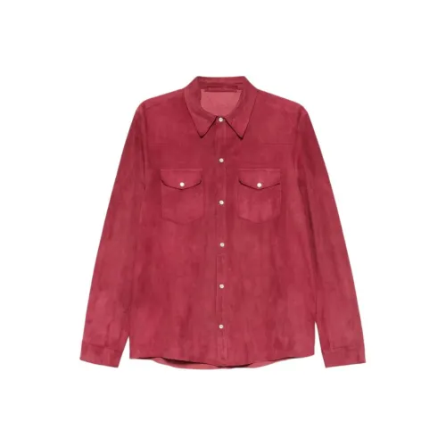 SALVATORE SANTORO Рубашка Мужская Красная