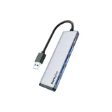 Серебряный [4-в-1] USB 3,0*4 + Порт Type-C Пава