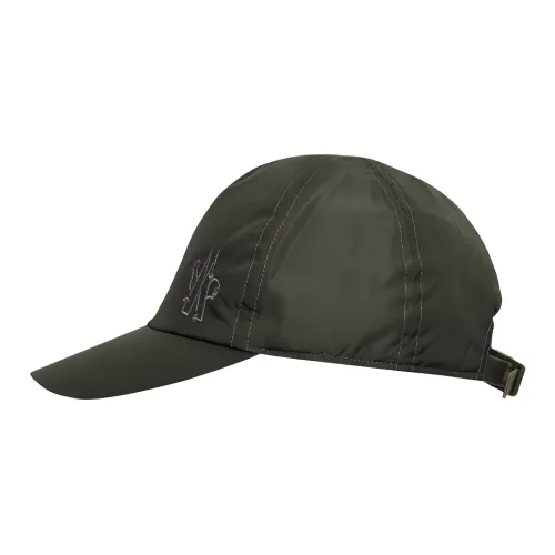 Moncler Нейлоновые Кепки Мужские Зеленые