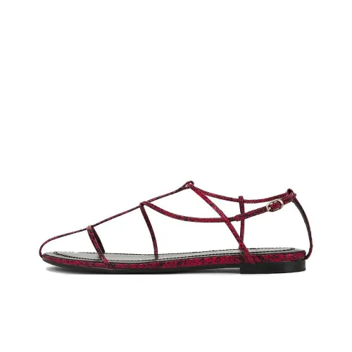 Jeffrey Campbell TRAWL Сандалии в римском стиле Женские Красный Черный