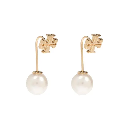 TORY BURCH Серьги из стекла женские золотые