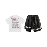 Белый топ+черные брюки