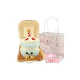 День рождения торт - синий + коробка для выноса + [сумка для покупок с бантом в виде котенка]