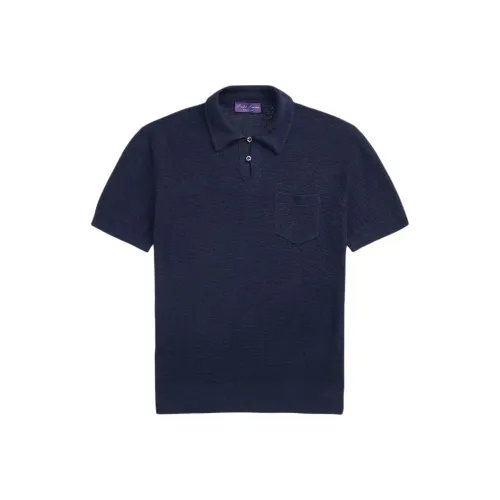 Ralph Lauren Purple Label Мужская Поло Рубашка Синяя