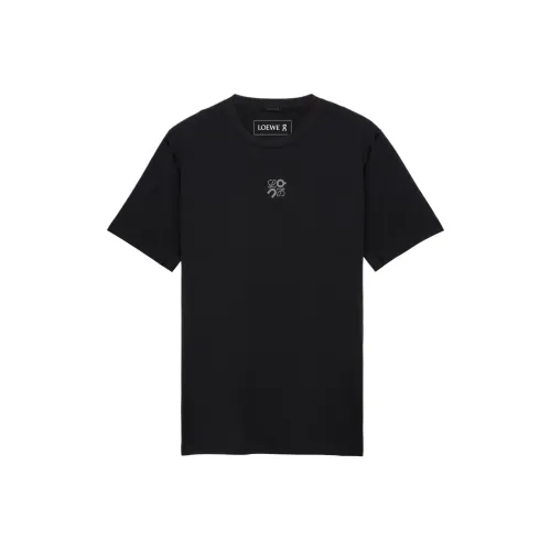 On x LOEWE Active T-Shirt Unisex Black На x LOEWE Активная футболка унисекс черная