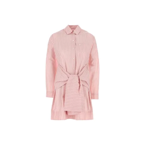 PHILOSOPHY DI LORENZO SERAFINI Длинное платье с длинными рукавами женское розовое