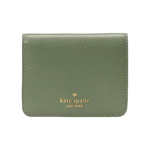 Kate Spade Lena Кожа Кошелек Маленький Женский Зеленый