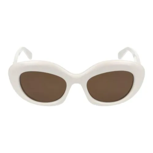 LOEWE Ацетат Кошачий глаз Солнцезащитные очки Женские Белые