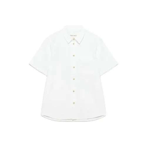 ARITZIA SS25 Деним FORUM The '90S VINTAGE Рубашка с короткими рукавами из денима Женская