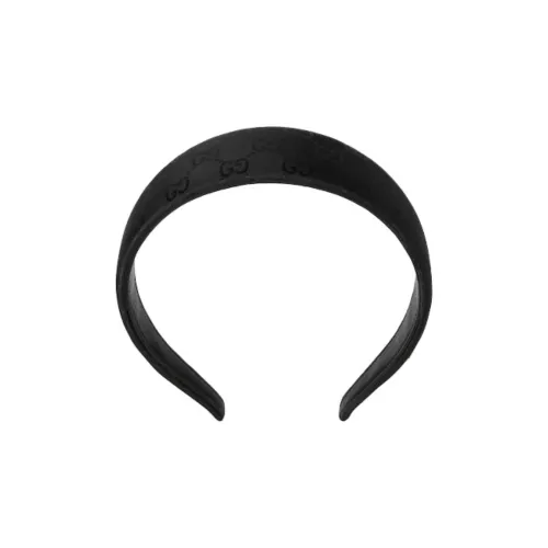 GUCCI Нейлон Кожа Ободки для волос Женские Черный