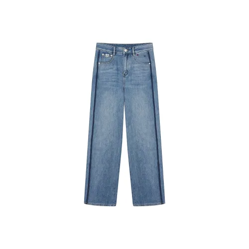 Teenie Weenie Средне-голубые Женские Джинсы