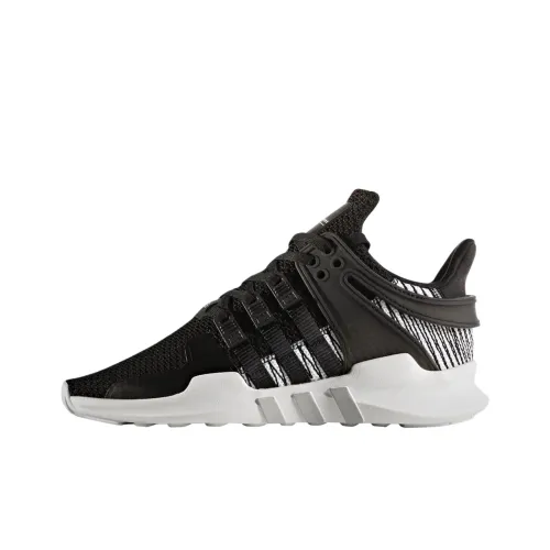 Adidas EQT Support ADV противоскользящий устойчивый к истиранию низкий топ детские повседневные кроссовки черный подростки
