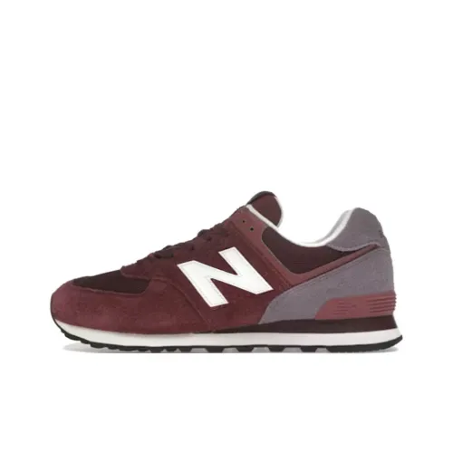 New Balance NB 574 Low Топ Беговые кроссовки Унисекс Бордовый