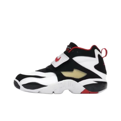 Nike Air Ромб Шипы Противоскользящие Устойчивые к истиранию MID Топ Беговые кроссовки Мужской Черный белый