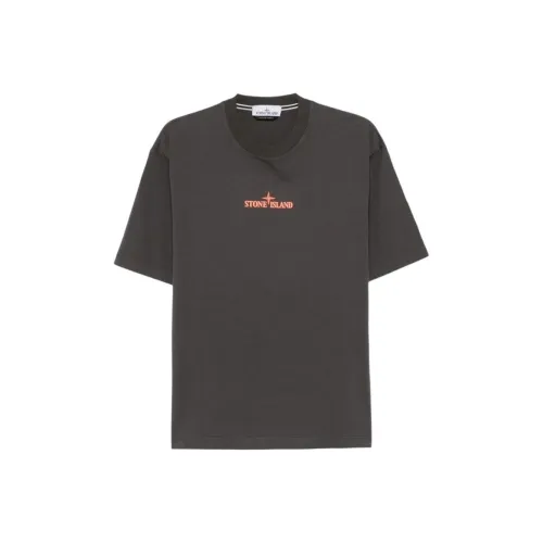 Stone Island Серый Мужской T-Рубашки