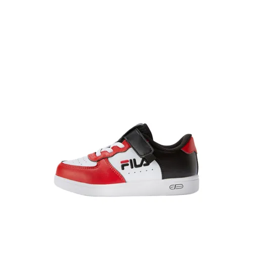 FILA KIDS Низкий Топ Детские Тренировочные Кроссовки Огонь Красный FILA Белый Детский Возраст 3-7 Лет