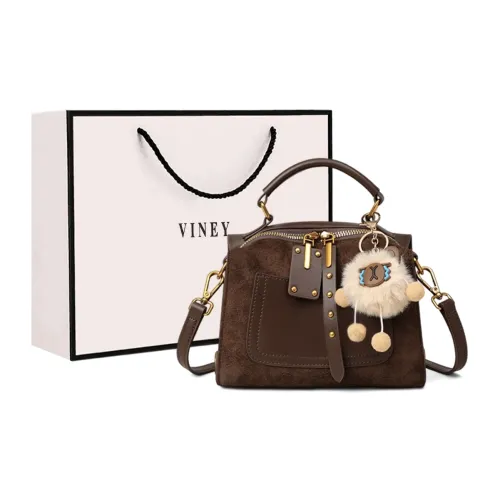 VINEY Сумка из коровьей кожи сумка через плечо сумка через плечо обычная женская кофейного цвета