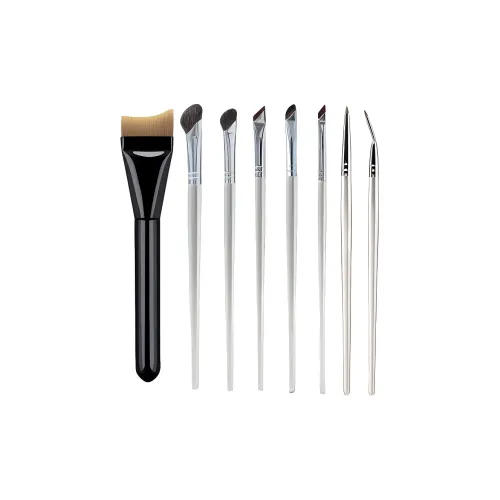 JIXUAN Серебряный Набор кистей для макияжа с контурированием осветляющим и заостряющим носок супер-мягкий