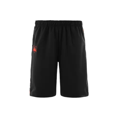 KAPPA Повседневные шорты Мужские Черный Серый Красный