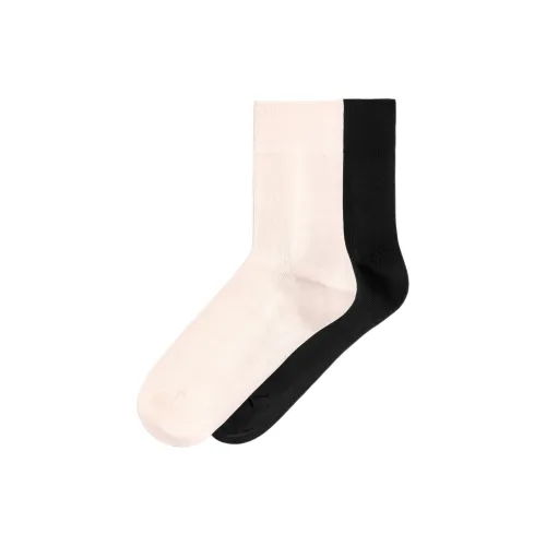 COS 2 пары черных + белых женских носков