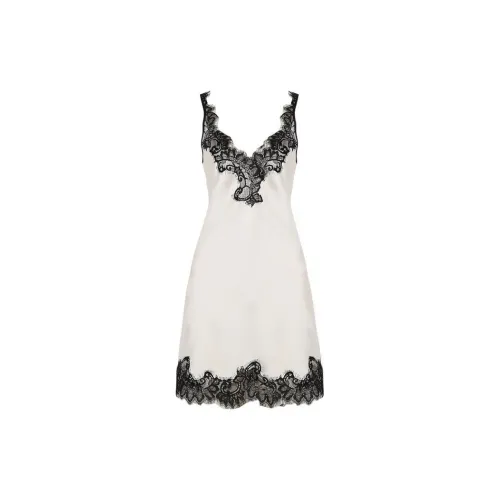 DPLAY SWEET Перламутрово-белый и Черный Женские Ночные сорочки