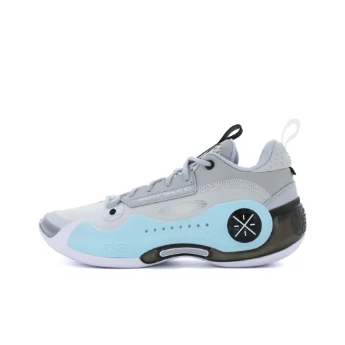 LiNing Slip-resistant Abrasion-resistant Shock Absorbers Low Top Баскетбольные кроссовки Мужской Синий