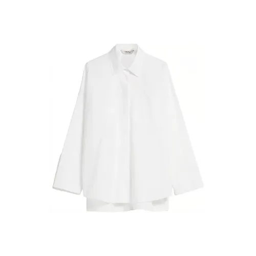 MaxMara Lodola Коллекция Хлопок Oxford Рубашка Женская Белая