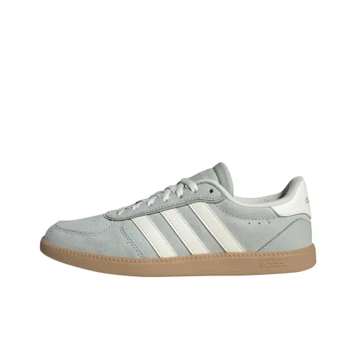 Adidas BREAKNET SLEEK Slip-resistant Abrasion-resistant Low-top Skateboarding Shoes Women's Gray Adidas BREAKNET SLEEK Противоскользящие Устойчивые к истиранию Низкие Кеды для скейтбординга Женские Серые