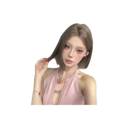 YOUXI Baddie DELUXE Edition Смешанный Blood One Cut Western Молочный Чайно-Серый Мода Короткие Волосы