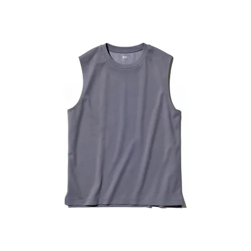 UNIQLO AIRism Mesh Series Майка Унисекс Asphalt Gray