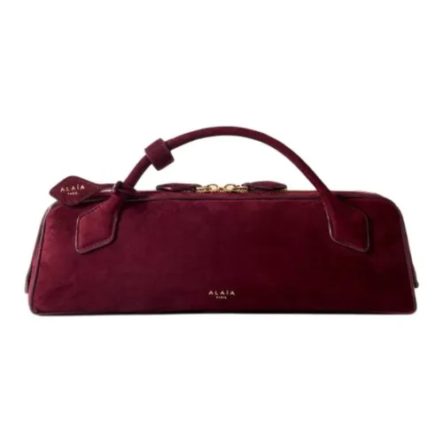 Alaia Телячья кожа Сумка Мини Женская Гранат Красный