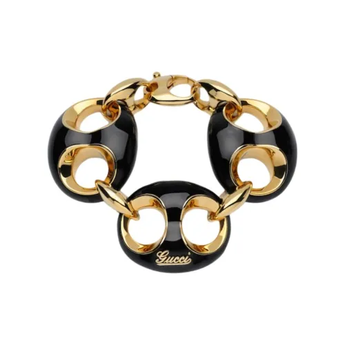 GUCCI Браслеты из латани Унисекс Черный