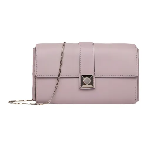 Valentino Сумка через плечо из коровьей кожи женская розовая