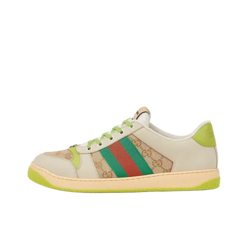 GUCCI Screener Low Топ Скейтборд Кроссовки Мужские Бирюзовые