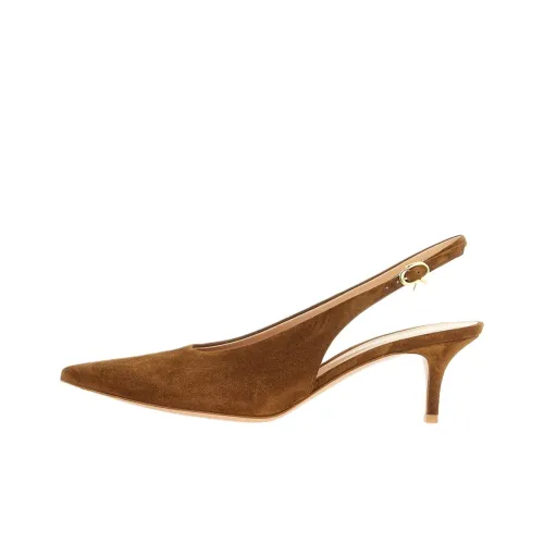 GIANVITO ROSSI SCARPA Robbie Низкий каблук Высокий каблук Женский Коричневый