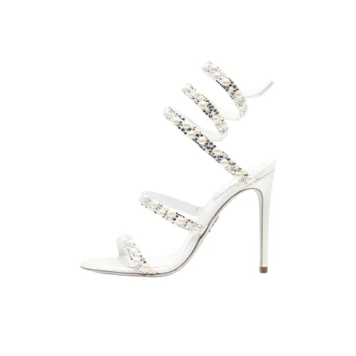 RENE CAOVILLA One Ремешок Сандалии 10 см Женские Белые