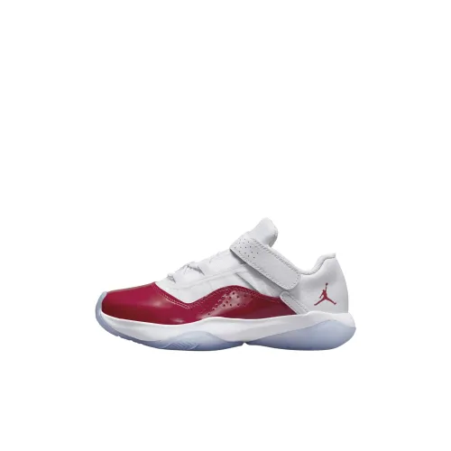 Jordan Air Jordan 11 Детские баскетбольные кроссовки Белый Красный Детский