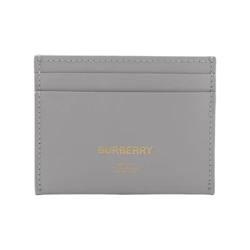 Burberry Телячья кожа Держатель для карт Женский Серый