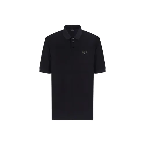 ARMANI EXCHANGEAE Мужское Поло Черное