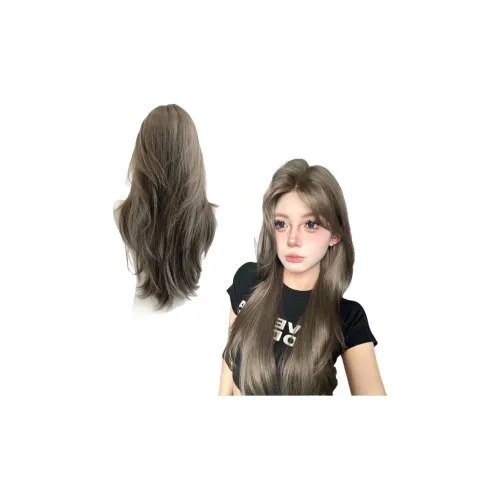 YOUXI End Girlish Молочный чайно-серый Коричневый Натуральный Осветляющий Женский парик