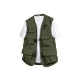 Армейский зеленый [Один жилет + Белая футболка]