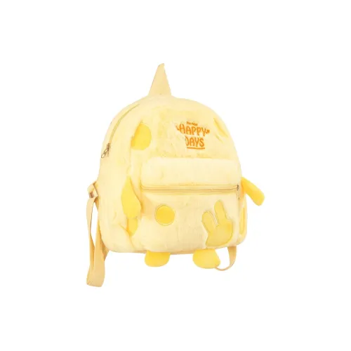 ZOGA Plush Backpack Women's Yellow ZOGA Плюшевый рюкзак женский желтый